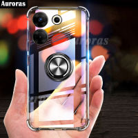 สำหรับ Tecno Camon 20 Pro เคสมือถือกันกระแทกขอบนิ่มกันกระแทกฝาครอบพวงกุญแจรถแบบใสสำหรับ HP Tecno Camon 20 Pro