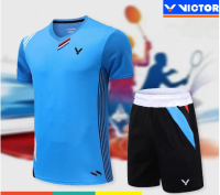 Victor 2023ฤดูร้อนเสื้อเทนนิสใหม่สำหรับทั้งหญิงและชายเกมกีฬาแห้งเร็วทีมดูดซับเหงื่อระบายอากาศได้สวมใส่สบายและดูดซับเหงื่อ