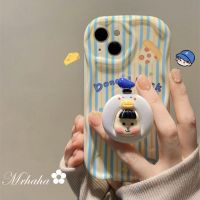 Mrhaha เคสโทรศัพท์ + ขาตั้งสำหรับ Redmi 12C A1 Plus 9T 9C 9A 10C Note 12 9 10 9S 11 Pro + Poco X3 Pro NFC Xiaomi 11 12 Lite Ins แฟชั่นกรอบพิซซ่าแนวตั้งและการ์ตูนน่ารักฝาครอบป้องกันซิลิโคนอุปกรณ์เสริมที่สวยงามสำหรับเป็ดน้อย