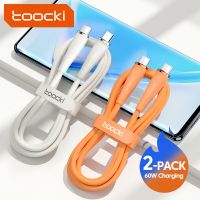 Toocki 2ชิ้น Type C เพื่อพิมพ์ C เคเบิ้ล60วัตต์อย่างรวดเร็วชาร์จ PD เคเบิ้ล PD 3.0สำหรับ หัวเว่ย Xiaomi POCO ซัมซุงสายเคเบิลข้อมูล.