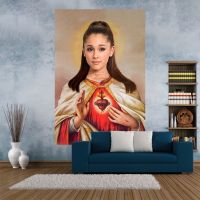 【CW】✑♗  XxDeco Ariana Grand Tapestry Meme Printed Decoration Covering Wall Hanging Bedroom Background Dorm