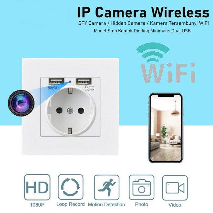 Ip Camera Spy Kamera Wifi Wall Socket FHD 1080P Hidden Camera Wifi