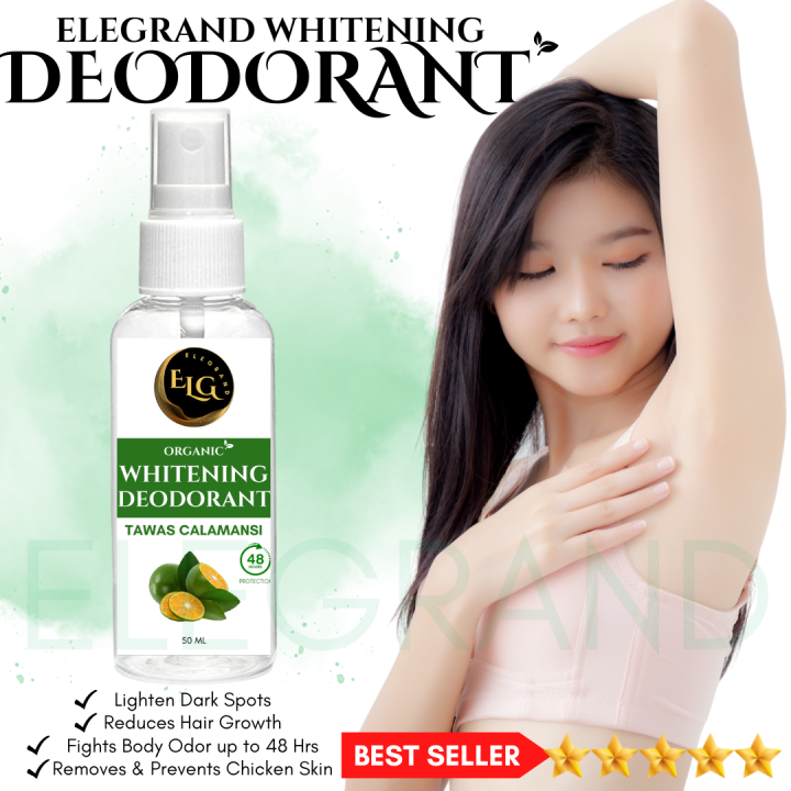 ELEGRAND Organic Whitening Tawas Calamansi Deodorant Underarm Whitening