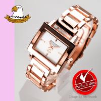 AMERICA EAGLE นาฬิกาข้อมือผู้หญิง สายสแตนเลส รุ่น AE076L - Pinkgold/ฺWhite