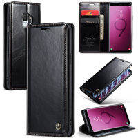 Galaxy S9 Case, WindCase PU Leather Cover Magnetic Closure Flip Wallet Card Slots Stand Case for Samsung Galaxy S9