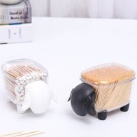 SALE Toothpick Container Creative portable toothpick Holder Cotton swab storage box Sheep Shaped Table Organizer Box Desk Decor