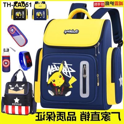 ▣❖ male 1-3-5 grade or four a primary school pupils bag 6 to 12 years old boy children light during the package