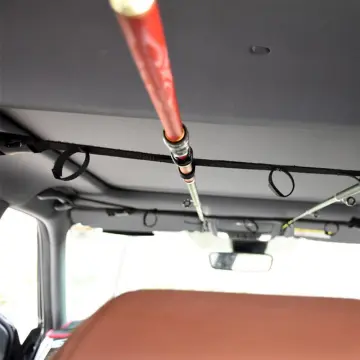2pcs Fishing Rod Holder For Car Backseat Portable Fishing Pole Tie