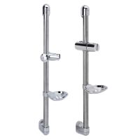 Stainless Steel Shower Rod With Soap Dish Lifter Stainless Steel ABS Adjustable Shower Head Holder