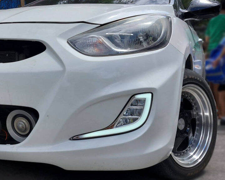 Hyundai Accent 2012 to 2018 Fog Lamp Fog Light Assembly With DRL Lights