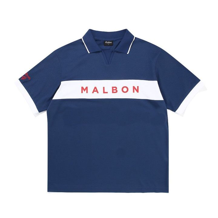 the-original-single-han-edition-malbon-golf-suit-mens-golf-horizontal-stripes-bump-color-quick-drying-polo-shirt-collar-with-short-sleeves-golf