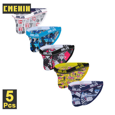 CMENIN ORLVS 5Pcs ซอฟท์เซ็กซี่ชายกางเกงในชายกางเกงใหม่ Slik ชุดชั้นในกระชับ Jockstrap กางเกงผู้ชายกางเกงสูงสุด OR6111