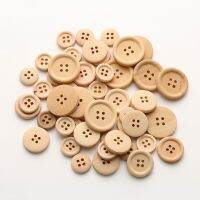 【YF】▨▪✤  50Pc/4 Hole Wood handmade Sewing Buttons Clothing Decoration Wedding Crafts Accessories