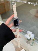 สายวงดนตรีสำหรับ IWatch โลหะแท้สีทองสุดหรูสำหรับนาฬิกา Apple รุ่น8 7 6 5 4 3 SE ขนาด41มม. 40มม. 38มม. 45 42 44 49