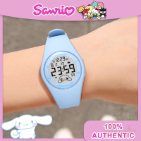 Sanrio Cinnamoroll นาฬิกาของแท้100% สำหรับเด็กผู้หญิงเด็กผู้ชายนาฬิกากันน้ำแบบชาร์จใหม่ได้พร้อมนาฬิกาข้อมือแสงไฟดิจิตอลน่ารักนาฬิกาเด็กกันกระแทก6252ของขวัญวันเกิด