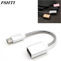 Metal USB C 3.1 Type C Male To USB Female OTG Data Sync Converter Adapter Cable High Speed certified Cell Phone Accessories