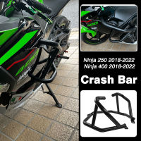 สำหรับ Kawasaki Ninja 400 250ถังน้ำมันป้องกันการชนแถบความปลอดภัยเคสกันกระแทก Ninja400 Ninja250 2018 2019 2020 2021 2022 2023