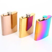 Portable 8oz Stainless Steel Hip Flask Russian Wine Mug Wisky Bottle Drinkware Alcohol Bottle For Drinker Gifts