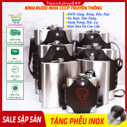 Bình R.ượu INOX CCCP Truyền Thống Nhiều Dung Tích - INOX 304 An Toàn