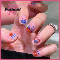 PETINAIL คลุมทั้งหมดปลอมถอดได้,ตะปูหัวกลมเล็บปลอมเล็บปลอมปลอม24ชิ้น/กล่อง