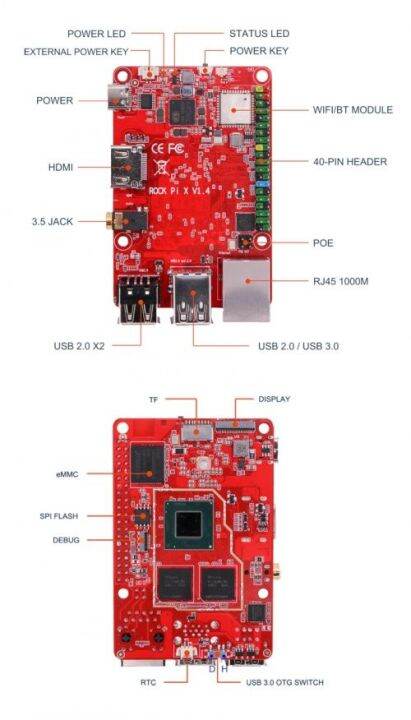 rock-pi-x-model-b-win10-intel-atom-x5-z8350-single-board-computer-พร้อม-กล่องอลูมิเนียม