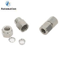 6-12mm Pipe OD to 1/8 quot; 1/4 quot; 3/8 quot; 1/2 quot; Female Thread Double Ferrule Tube Fittings 304 SS Stainless Steel Pipe Connector