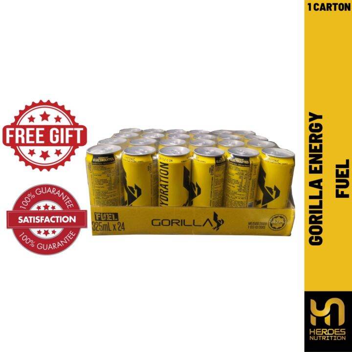 Fat burning GORILLA Fuel Power Citrus Intra Carton Workout Energy