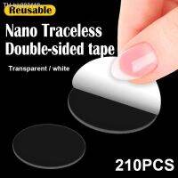 ☢☋ 210PCS Double-Sided Adhesive Tape Round Traceless Adhesive Patch Waterproof High Temperature Resistance Fixed Sticker Sticky Pad