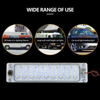 ‘；。【； 108LED Panel Light Car Interior Doom Reading Lamp High Brightness Cabin Lights For Van Truck RV Boat Camper Lights Strip 12V-24V