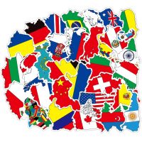 10/30/50PCS Country National Flag Graffiti Stickers Waterproof Snowboard Luggage Fridge Guitar Decals Cool Sticker Kid Toy Gift