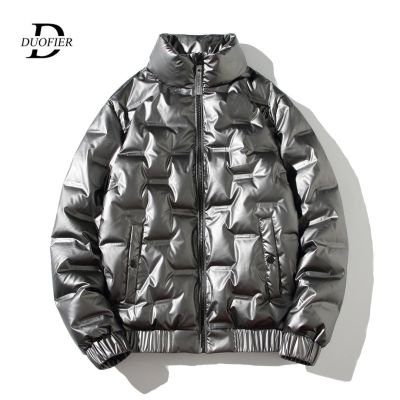 ZZOOI Winter Mens White Duck Down Jacket Thicken Warm Mens Down Jacket Casual Parkas Coat Windproof Reflective Coating Outdoor Jackets