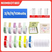 Multicolor D11 Printing Label For Niimbot D11 D110 Wireless Label Printer Waterproof Anti-Oil Tear-Resistant Thermal Label Paper