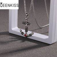 【CC】QEENKISS NC8230 Jewelry For Woman Man Boy Party Birthday Wedding Christmas Gift Vintage Anchor Titanium Stainless Steel Necklace