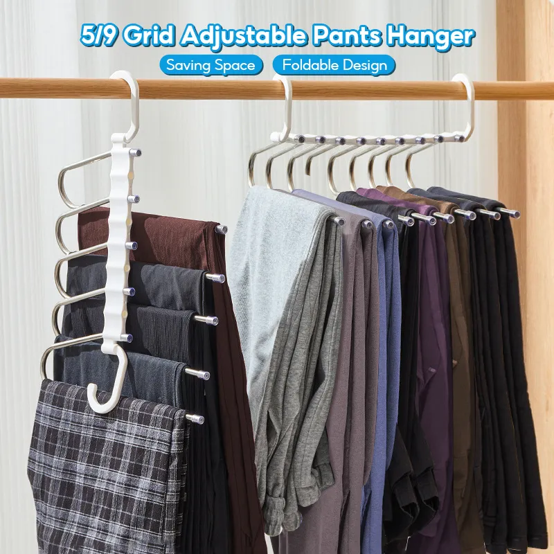 SONGMICS Natural Color Space Saving Pants Hangers | SONGMICS HOME