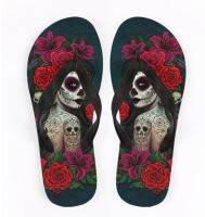 2023New Summer Personalized Skull Slides Women Men Soft EVA Could Slipper Flat Unisex Beach Sandals Casual Couple Fun Flip Flops House Slippers