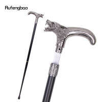 Wolf Head Biting Walking Stick 26ซม. ซ่อนแผ่น แฟชั่น Cane แผ่นคอสเพลย์ Crosier Stick 93ซม.