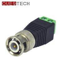 【】 Invitar Solution OUERTECH 10ชิ้น CAT5โคแอกเชียลไปยังกล้อง BNC CCTV ตัวเชื่อมต่อสายเคเบิล Balun วัสดุ ABS อะแดปเตอร์โครงไส้กรองน้ำมันซ็อกเก็ต