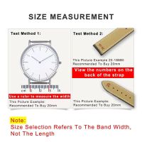 “：{ Genuine Leather Watch Strap For  Bem501 506 527 517 Waterproof Sweat-Proof Butterfly Clasp Watch Band Men Accessories 20Mm