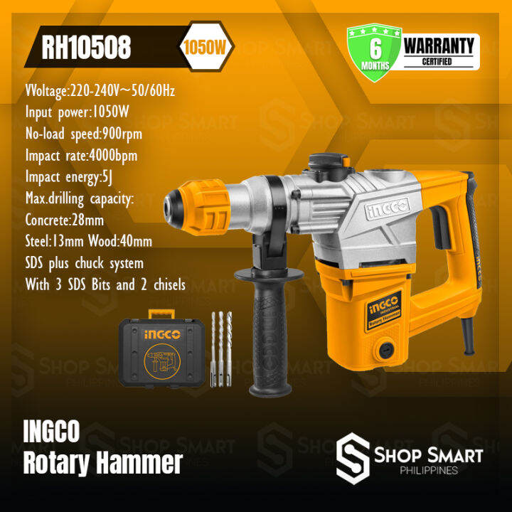INGCO Rotary Hammer 1050W (RH10508) Lazada PH