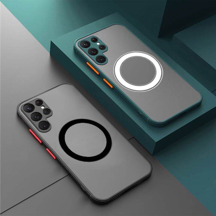 Floveyoo Luxury For Magsafe Case For Samsung S21 S22 S23 Ultra Plus FE