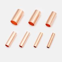 100/200PCS Copper Connecting Pipe Wire Joint Small Copper Tube Small Copper Tube Copper Connection Tube Wire Connector Electrical Circuitry Parts Elec