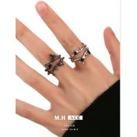 [COD] Double-layer Thorn Rhinestone Dark Jewelry Female Hand