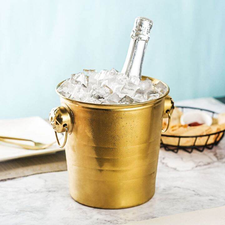 1pc-3l-stainless-steel-ice-bucket-thick-tiger-head-ice-bucket-party-ice-bucket-gold