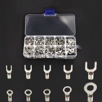 【YF】✉☍  320PCS 10In1 Crimp Terminals Non-Insulated Wire Fork U-type Assortment Cable Spade With