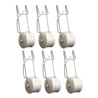 6Pcs Tomato Support Hooks Set Plant Roller Hooks with 15M Vine Support String Rope Garden Flower Plant Trellising Kit