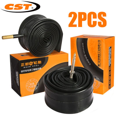 2pcs CST Bicycle Inner Tube For Mountain Road Folding Bike Tyre Tire Butyl Rubber 202627.529700C Presta Schrader Valve Tube