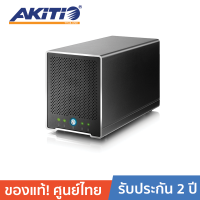 AKITIO Thunderbolt2 QUAD Mini 4 bays Enclosure 20GB/s 4K Workflow - Black (ฟรีสายThunderbolt)