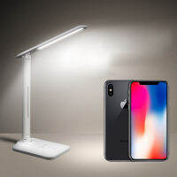 VEEAII Useful Convenient Portable Travel Book Reading Light table Lamp Dimmable book light wireless charging for iphone xs max x