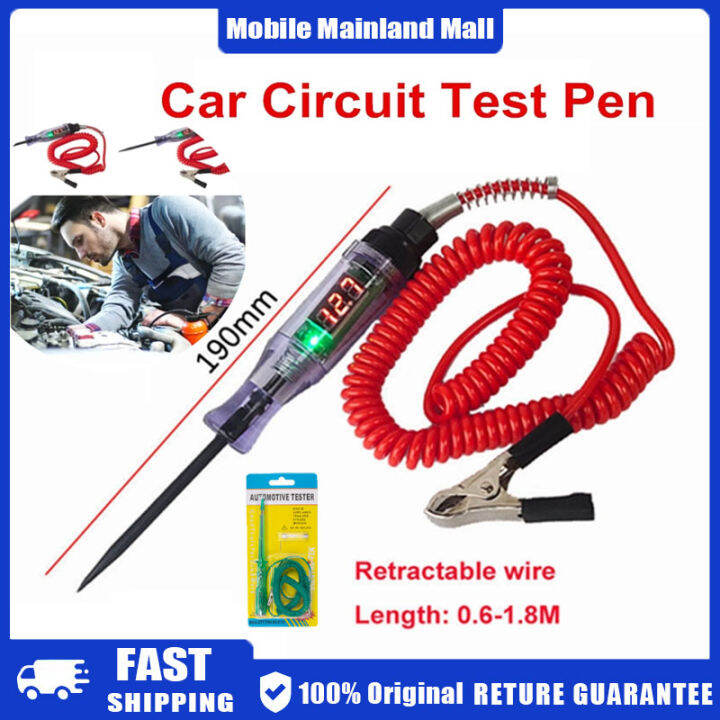 【COD/Original】3-48V Auto DC Car Truck Voltage Circuit Tester Tester