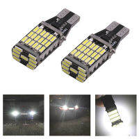 [MIETAO] 2 X T15 W16W 45 SMD 4014ข้อผิดพลาดฟรีแอลอีดีถอยรถกลับหลอดไฟสีขาว6000K